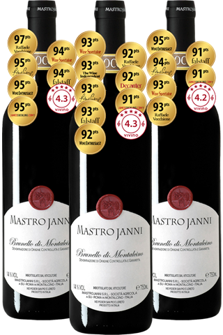 Vertical Mastrojanni Brunello di Montalcino (2016 | 2017 | 2018)